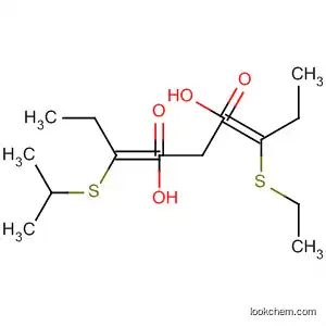 Molecular Structure of 50780-67-1 (Propanedioic acid, 1,3-dithietan-2-ylidene-, ethyl 1-methylethyl ester)