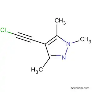 Molecular Structure of 50847-40-0 (1H-Pyrazole, 4-(chloroethynyl)-1,3,5-trimethyl-)