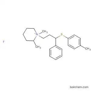 Molecular Structure of 51074-51-2 (Piperidinium, 1,2-dimethyl-1-[3-[(4-methylphenyl)thio]-3-phenylpropyl]-,
iodide)