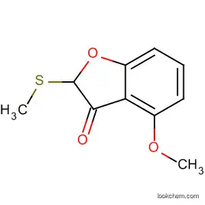 Molecular Structure of 51175-51-0 (3(2H)-Benzofuranone, 7-methoxy-2-(methylthio)-)
