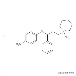 Molecular Structure of 51543-53-4 (Piperidinium, 1-methyl-1-[3-[(4-methylphenyl)thio]-3-phenylpropyl]-,
iodide)