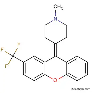 Molecular Structure of 51582-52-6 (Piperidine, 1-methyl-4-[2-(trifluoromethyl)-9H-xanthen-9-ylidene]-)