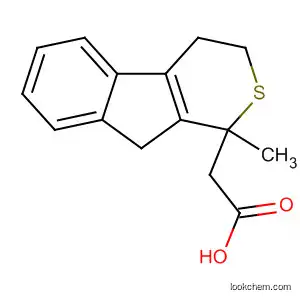 Molecular Structure of 52001-27-1 (Indeno[2,1-c]thiopyran-1-acetic acid, 1,3,4,9-tetrahydro-1-methyl-)