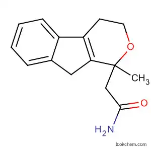 Molecular Structure of 52001-29-3 (Indeno[2,1-c]pyran-1-acetamide, 1,3,4,9-tetrahydro-1-methyl-)