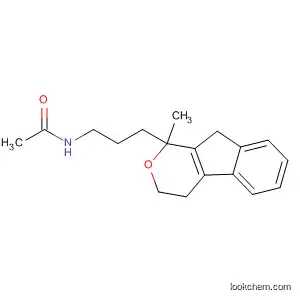 Molecular Structure of 52001-44-2 (Acetamide,
N-[3-(1,3,4,9-tetrahydro-1-methylindeno[2,1-c]pyran-1-yl)propyl]-)