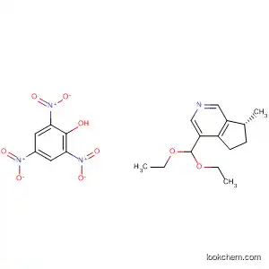 Molecular Structure of 52027-91-5 (5H-Cyclopenta[c]pyridine, 4-(diethoxymethyl)-6,7-dihydro-7-methyl-,
(R)-, compd. with 2,4,6-trinitrophenol (1:1))