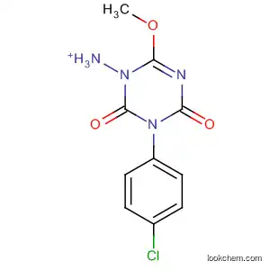 Molecular Structure of 52328-03-7 (1,3,5-Triazine-2,4(1H,3H)-dione, 3-(4-chlorophenyl)-6-methoxy-,
ammonium salt)