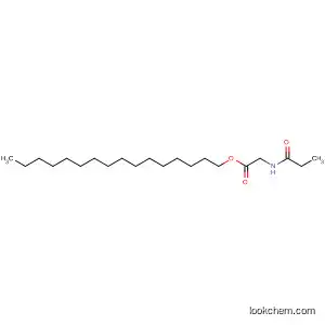 Molecular Structure of 52558-46-0 (Glycine, N-(1-oxopropyl)-, hexadecyl ester)