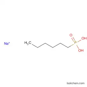 Molecular Structure of 52583-31-0 (Phosphonic acid, hexyl-, monosodium salt)