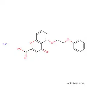 Molecular Structure of 53014-60-1 (4H-1-Benzopyran-2-carboxylic acid, 4-oxo-5-(2-phenoxyethoxy)-,
sodium salt)