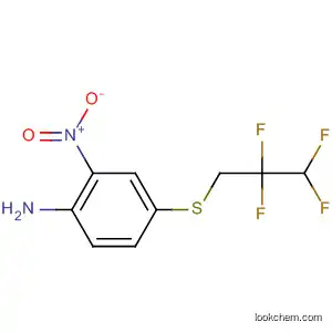 Molecular Structure of 54058-62-7 (Benzenamine, 2-nitro-4-[(2,2,3,3-tetrafluoropropyl)thio]-)