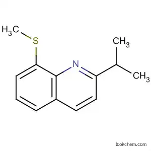 Molecular Structure of 54421-23-7 (Quinoline, 2-(1-methylethyl)-8-(methylthio)-)