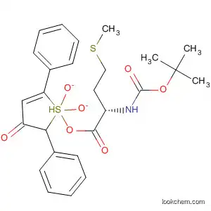 Molecular Structure of 54714-21-5 (L-Methionine, N-[(1,1-dimethylethoxy)carbonyl]-,
4,5-dihydro-1,1-dioxido-4-oxo-2,5-diphenyl-3-thienyl ester, (S)-)