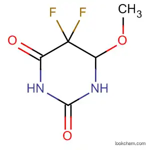 Molecular Structure of 55052-51-2 (2,4(1H,3H)-Pyrimidinedione, 5,5-difluorodihydro-6-methoxy-)