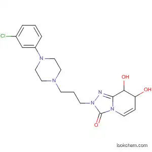 Molecular Structure of 55290-67-0 (1,2,4-Triazolo[4,3-a]pyridin-3(2H)-one,
2-[3-[4-(3-chlorophenyl)-1-piperazinyl]propyl]-7,8-dihydro-7,8-dihydroxy-)