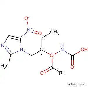 Molecular Structure of 55455-44-2 (Carbamic acid, [2-(2-methyl-5-nitro-1H-imidazol-1-yl)ethyl]-, ethyl ester)