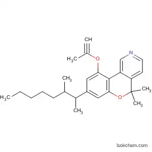 Molecular Structure of 55477-15-1 (5H-[1]Benzopyrano[4,3-c]pyridine,
8-(1,2-dimethylheptyl)-5,5-dimethyl-10-(2-propynyloxy)-)