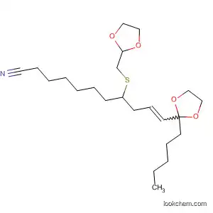 Molecular Structure of 55531-22-1 (10-Undecenenitrile,
8-[(1,3-dioxolan-2-ylmethyl)thio]-11-(2-pentyl-1,3-dioxolan-2-yl)-)