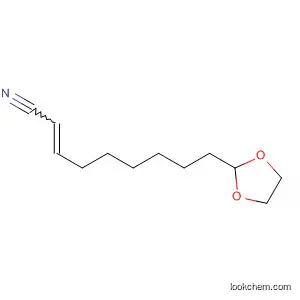 Molecular Structure of 55531-59-4 (2-Nonenenitrile, 9-(1,3-dioxolan-2-yl)-)