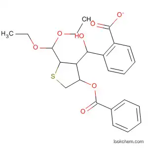 Molecular Structure of 55531-69-6 (3-Thiophenemethanol, 4-(benzoyloxy)-2-(diethoxymethyl)tetrahydro-,
benzoate)