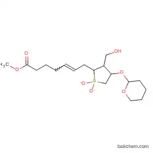 Molecular Structure of 55531-82-3 (5-Heptenoic acid,
7-[tetrahydro-3-(hydroxymethyl)-1,1-dioxido-4-[(tetrahydro-2H-pyran-2-yl
)oxy]-2-thienyl]-, methyl ester)