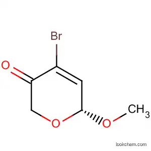 Molecular Structure of 55533-75-0 (2H-Pyran-3(6H)-one, 4-bromo-6-methoxy-, (R)-)
