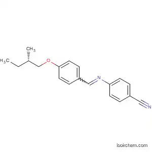Molecular Structure of 55536-00-0 (Benzonitrile, 4-[[[4-(2-methylbutoxy)phenyl]methylene]amino]-, (S)-)