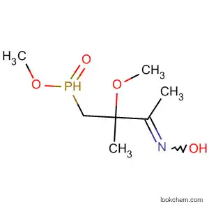 Molecular Structure of 56153-56-1 (Phosphinic acid, [2-(hydroxyimino)-1-methoxy-1-methylpropyl]methyl-,
methyl ester)