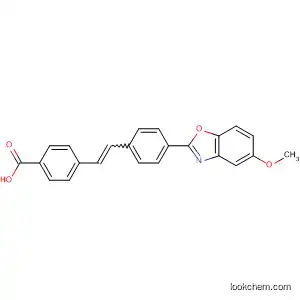 Benzoic acid, 4-[2-[4-(5-methoxy-2-benzoxazolyl)phenyl]ethenyl]-