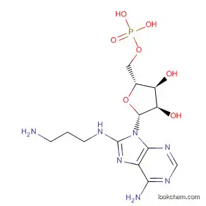 Molecular Structure of 56878-15-0 (5'-Adenylic acid, 8-[(3-aminopropyl)amino]-)