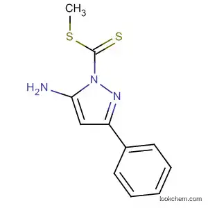 Molecular Structure of 56982-08-2 (1H-Pyrazole-1-carbodithioic acid, 5-amino-3-phenyl-, methyl ester)