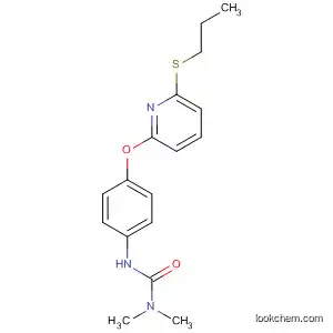 Molecular Structure of 57191-00-1 (Urea, N,N-dimethyl-N'-[4-[[6-(propylthio)-2-pyridinyl]oxy]phenyl]-)