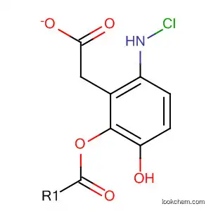 Molecular Structure of 57311-91-8 (Phenol, 4-(chloroamino)-, acetate (ester))