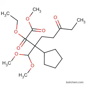 Cyclopentaneheptanoic acid,
2-(dimethoxymethyl)-1-(methoxycarbonyl)-5-oxo-, ethyl ester, cis-
