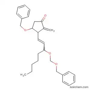 Molecular Structure of 57768-22-6 (Cyclopentanone,
2-methylene-4-(phenylmethoxy)-3-[3-[(phenylmethoxy)methoxy]-1-octen
yl]-)
