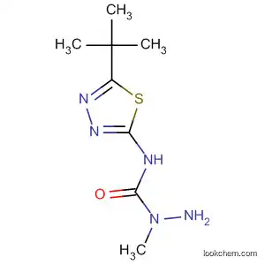 Molecular Structure of 57773-84-9 (Hydrazinecarboxamide,
N-[5-(1,1-dimethylethyl)-1,3,4-thiadiazol-2-yl]-1-methyl-)