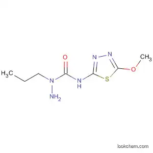 Molecular Structure of 57773-88-3 (Hydrazinecarboxamide, N-(5-methoxy-1,3,4-thiadiazol-2-yl)-1-propyl-)