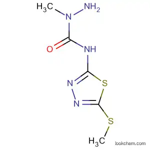 Molecular Structure of 57773-90-7 (Hydrazinecarboxamide,
1-methyl-N-[5-(methylthio)-1,3,4-thiadiazol-2-yl]-)
