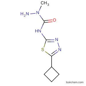 Molecular Structure of 57773-95-2 (Hydrazinecarboxamide, N-(5-cyclobutyl-1,3,4-thiadiazol-2-yl)-1-methyl-)