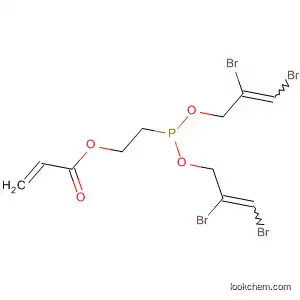 Molecular Structure of 57843-56-8 (2-Propenoic acid, 2-[bis[(2,3-dibromo-2-propenyl)oxy]phosphinyl]ethyl
ester)