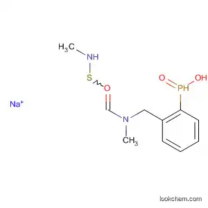 Molecular Structure of 57848-42-7 (Phosphinic acid,
[[methyl[(methylamino)thioxomethyl]amino]methyl]phenyl-, sodium salt)