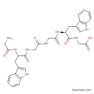 Molecular Structure of 57850-31-4 (Glycine, N-[N-[N-[N-(N-glycyl-L-tryptophyl)glycyl]glycyl]-L-tryptophyl]-)