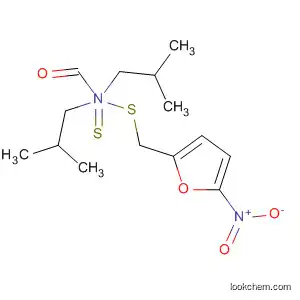 Molecular Structure of 57905-49-4 (Carbamodithioic acid, bis(2-methylpropyl)-, (5-nitro-2-furanyl)methyl
ester)