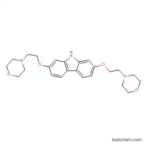 Molecular Structure of 57980-61-7 (9H-Carbazole, 2,7-bis[2-(4-morpholinyl)ethoxy]-)