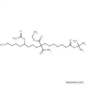 Molecular Structure of 57987-57-2 (Nonanedioic acid, 2-acetyl-2-[4-(acetyloxy)nonyl]-, 1-(1,1-dimethylethyl)
9-ethyl ester)