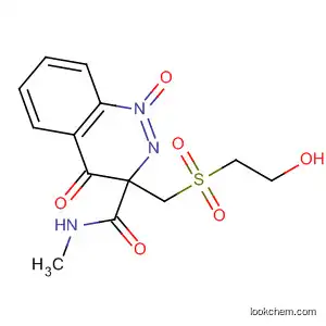 Molecular Structure of 57990-13-3 (2-Quinoxalinecarboxamide,
3-[[(2-hydroxyethyl)sulfonyl]methyl]-N-methyl-, 1,4-dioxide)