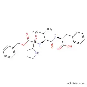 Molecular Structure of 58172-99-9 (L-Phenylalanine, N-[N-[1-[(phenylmethoxy)carbonyl]-L-prolyl]-L-valyl]-)