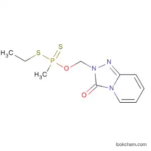Molecular Structure of 58333-33-8 (Phosphonodithioic acid, methyl-, O-ethyl
S-[(3-oxo-1,2,4-triazolo[4,3-a]pyridin-2(3H)-yl)methyl] ester)