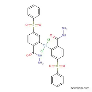 Molecular Structure of 58411-93-1 (Cobalt, dichlorobis[4-(phenylsulfonyl)benzoic acid hydrazide]-)