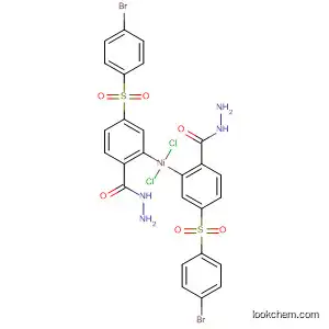 Molecular Structure of 58411-98-6 (Nickel, bis[4-[(4-bromophenyl)sulfonyl]benzoic acid hydrazide]dichloro-)